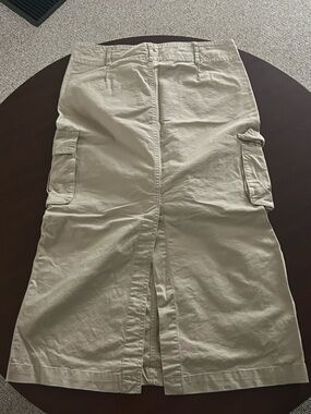Brandy Melville Beige Cargo Skirt